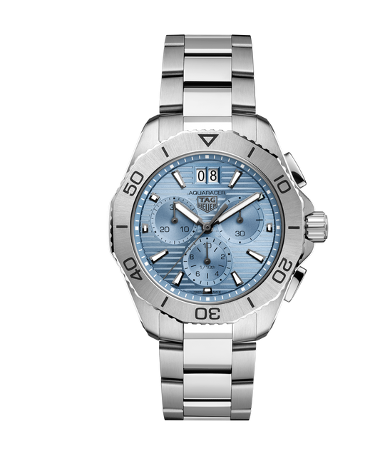 TAG Heuer Aquaracer Professional 200 Date Watch with Light Blue Dial