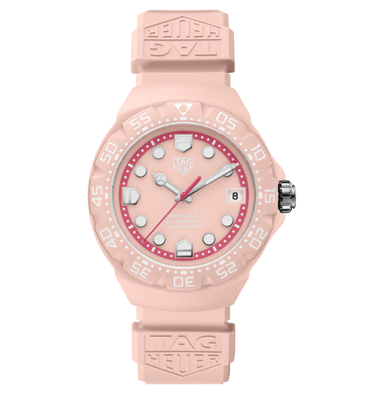 TAG Heuer Formula 1 Solargraph Watch with Light Pink Dial, Limited Edition