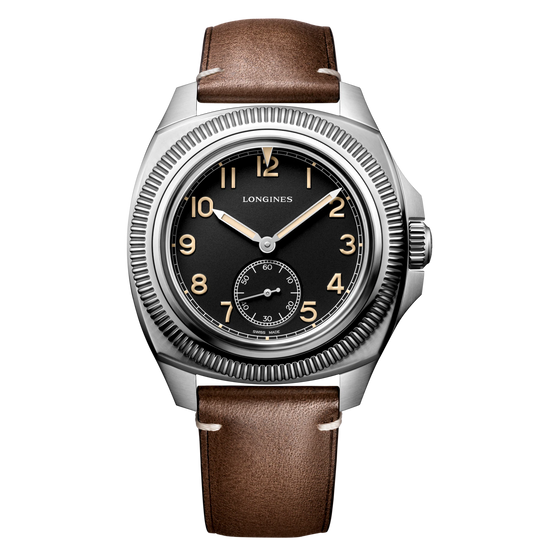 Longines Pilot Majetek Box Edition 43mm Watch with Black Dial