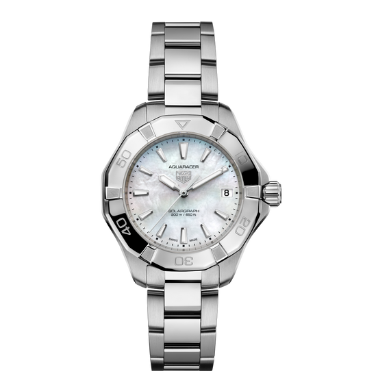 TAG Heuer Aquaracer Professional 200 Solargraph Watch with Mother of Pearl Dial