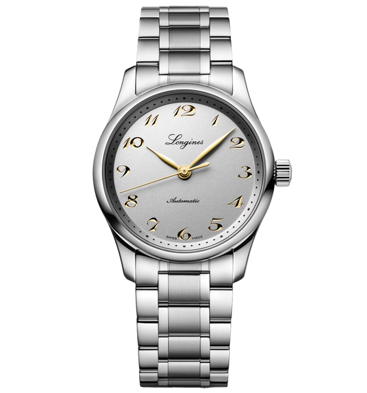 Longines Master 34mm Watch with Stainless Steel Bracelet