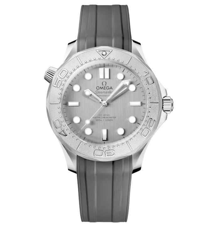 OMEGA Seamaster Diver 300m, 42mm with Gray Rubber Strap
