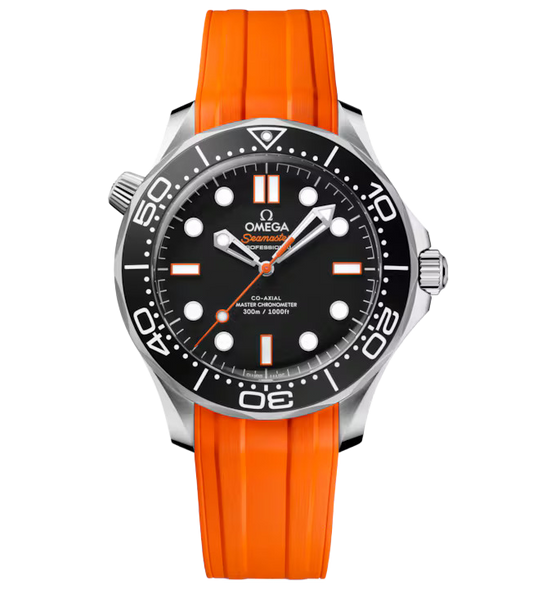 OMEGA Seamaster Diver 300m, 42mm with Orange Rubber Strap