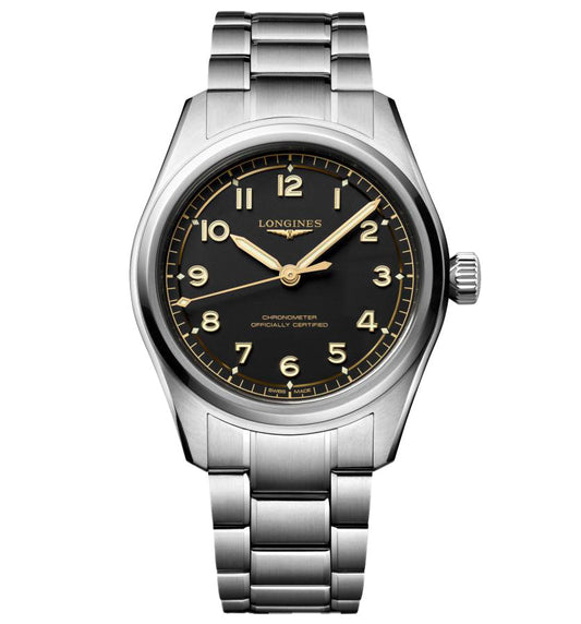 Longines Spirit Pilot 39mm Watch with Stainless Steel Bracelet