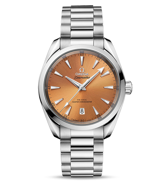 OMEGA Seamaster Aqua Terra 150m Co-Axial Master Chronometer, 38mm with Saffron Dial
